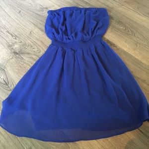 Express mini strapless dress